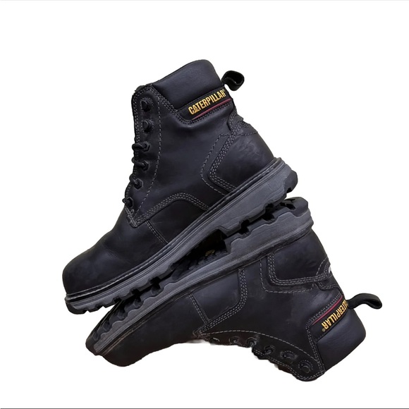 Caterpillar Mens Precision Comp Toe Waterproof Work & Safety Boots Black 9 Wide - Picture 6 of 10